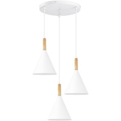 SLE1255-513-03 Светильник подвесной Белый/Белый E27 3*40W ARKET