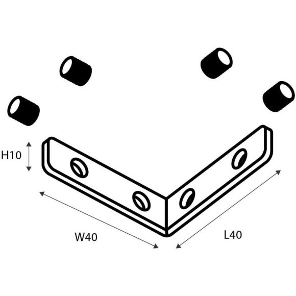 1014-CU-001, коннектор (соединитель) угловой