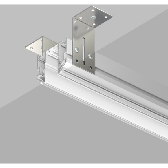 TR2022-WH Белый профиль-шинопровод 2м для гарпунных (ПВХ) натяжных потолков Denkirs SMART ONE 220V