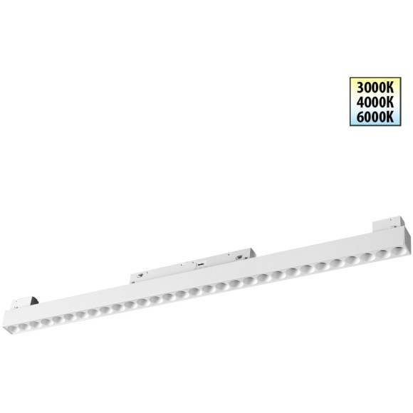 359624 Трековый светильник Novotech SHINO с переключ. цв. темпер. IP20 LED Ra90 Lm1950 3000К\4000К\6000К 30W 48V FLUM