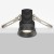 Maytoni Mini DL059-7W3K-B Черный круглый светодиодный встраиваемый светильник микро-спот 39мм, COB LED 7Вт 3000K 55° 610Лм CRI90 IP20 220V светодиоды Epistar, диммируемые при смене блока питания