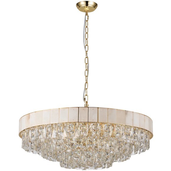 Хрустальная подвесная классическая люстра Favourite Raffinato 4783-28P Хрустальная подвесная классическая люстра Favourite Raffinato 4783-28P