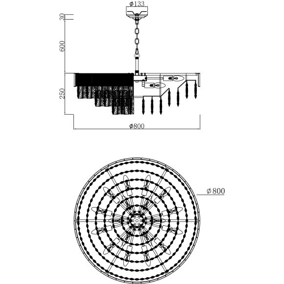 Хрустальная подвесная классическая люстра Favourite Raffinato 4783-28P Хрустальная подвесная классическая люстра Favourite Raffinato 4783-28P