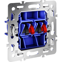 VLS0603M Механизм розетки акустической 4-местной для подключения аудио-колонок, динамиков и других звуковоспроизводящих устройств (для проводов сечением 0,5 — 4 ММ²) VOLTUM S70