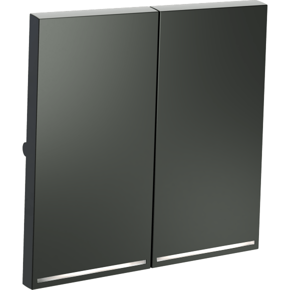 VLS000406 Клавиши титанового цвета для выключателя и переключателя двухклавишного с подсветкой VOLTUM S70 (титан)