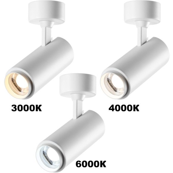 Светильник накладной с перекл. цв. температуры, мощности LED 3000К\4000К\6000К 5W/9W/13W Novotech NAIL 359223