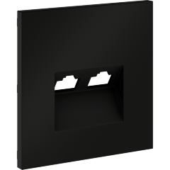 VLS001408 Накладка для розетки компьютерной двойной RJ45 категории 6Е (для проводов CAT5-CAT6 до 10 Гбит/сек) черного матового цвета VOLTUM S70 (черный матовый) VLS001408 Накладка для розетки компьютерной двойной RJ45 категории 6Е (для проводов CAT5-CAT6 до 10 Гбит/сек) черного матового цвета VOLTUM S70 (черный матовый)