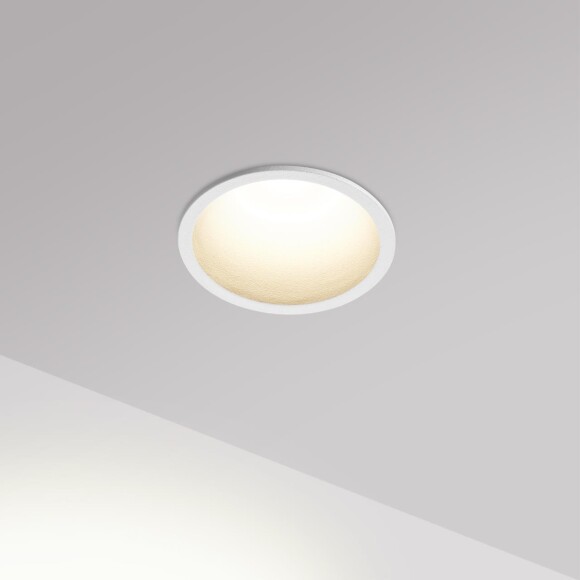 Novotech BRILLO 359861 Белый круглый встраиваемый светильник диаметром 63мм, с CCT переключателем цветовой температуры LED 7Вт 550Лм 40° CRI≥90 UGR≤16 3000-4000-6000К IP20 220V, коэффициент пульсации<1%
