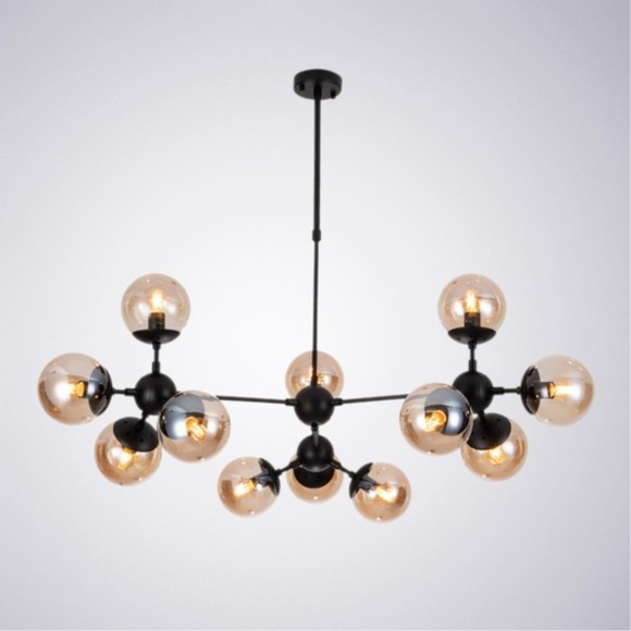 Люстра паук Arte Lamp A1664SP-12BK Bolla под лампы 12xE14 40W
