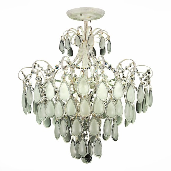 SLE160302-06 Светильник потолочный Золотистый/Белый матовый E14 6*60W MAGONZA