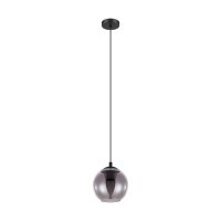 98651 ARISCANI Подвесной потолочный светильник с одной лампой E27, 40Вт, черный, металл, стекло