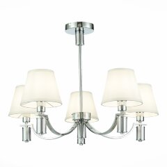 SLE111303-05 Светильник подвесной Хром/Белый E14 5*40W MONZA