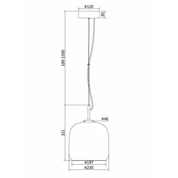 Подвесной светильник светодиодный Madmen MOD128PL-L6BR