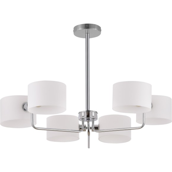 SLE1121-102-06 Светильник потолочный Хром/Молочно-Белый E14 6*40W AERIN