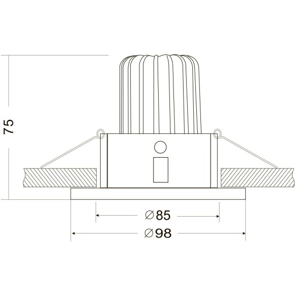 Встраиваемый светильник Technical DL031-L12W4K-D-W Встраиваемый светильник Technical DL031-L12W4K-D-W