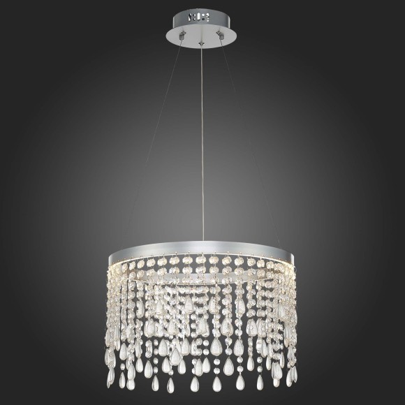 SL6201.103.24 Люстра подвесная ST-Luce Серебристый/Прозрачный LED 1*24W 3000K/4000K/6000K VEGA SL6201.103.24 Люстра подвесная ST-Luce Серебристый/Прозрачный LED 1*24W 3000K/4000K/6000K VEGA