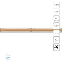 Arte Lamp A2432008-04-3K Светодиодная лента сплошная влагозащищенная 5м, ширина 8 мм, COB 10Вт/м 850Лм/м 3000К 120° CRI90+ IP65 24В, кратность резки 50мм, -20°...+45°C