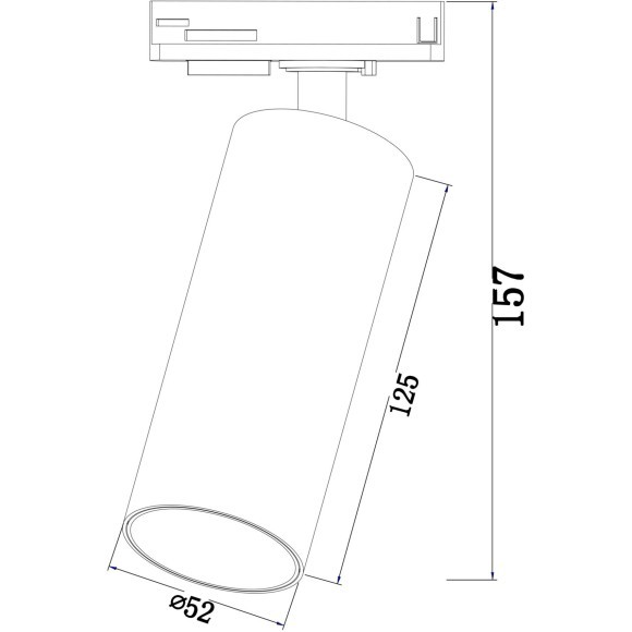 Трековый однофазный двужильный спот Maytoni Technical TR021-1-12W3K LED 12W 3000K Трековый однофазный двужильный спот Maytoni Technical TR021-1-12W3K LED 12W 3000K