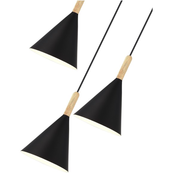 SLE1255-423-03 Светильник подвесной Черный/Черный E27 3*40W ARKET SLE1255-423-03 Светильник подвесной Черный/Черный E27 3*40W ARKET