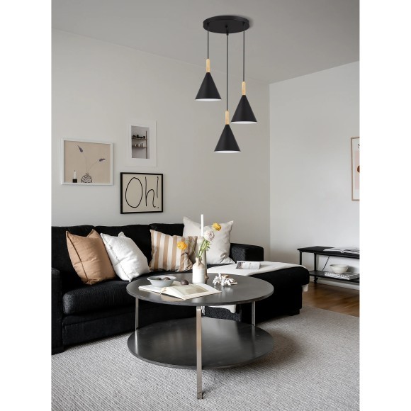 SLE1255-423-03 Светильник подвесной Черный/Черный E27 3*40W ARKET SLE1255-423-03 Светильник подвесной Черный/Черный E27 3*40W ARKET