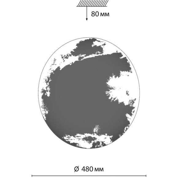3085/ELN PALE SN 70 Светильник пластик/белый/синий LED 76Вт 3000/4000/6000K D480 IP43 CCT SPACE 3085/ELN PALE SN 70 Светильник пластик/белый/синий LED 76Вт 3000/4000/6000K D480 IP43 CCT SPACE