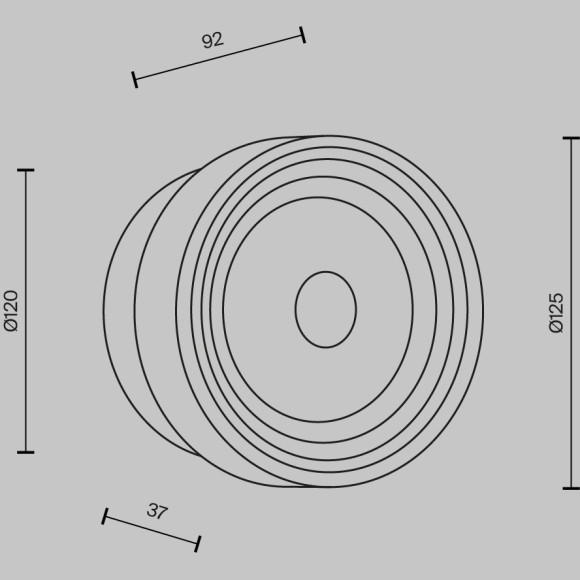 MOD493WL-L6BSK2 Настенный светильник (бра) с послед. переключением цветности с выключателя 2700-3000-4000К Maytoni Olo