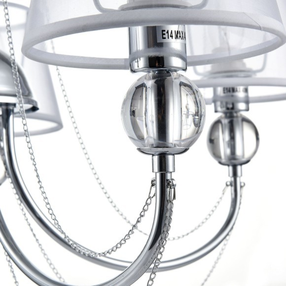 Люстра потолочная Freya FR5661-PL-05-CH Beverly под лампы 5xE14 40W