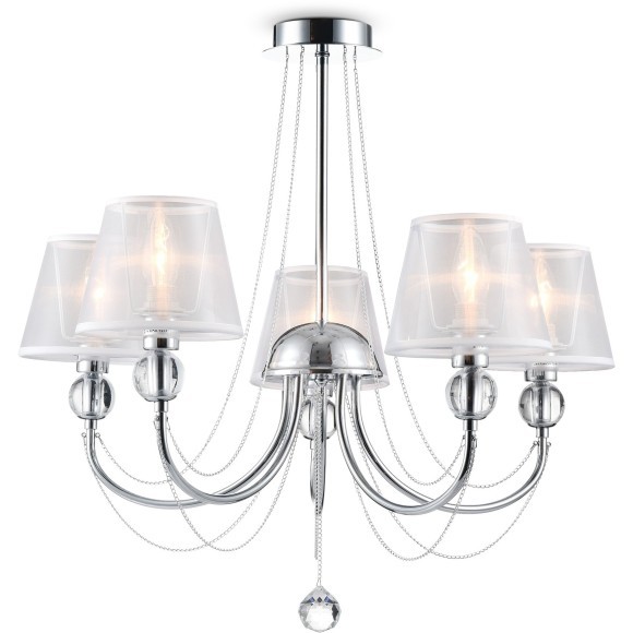 Люстра потолочная Freya FR5661-PL-05-CH Beverly под лампы 5xE14 40W