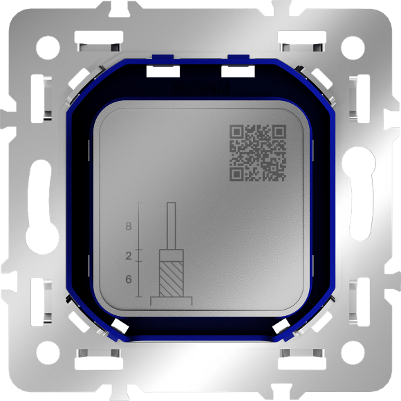 VLS0604M Механизм розетки телевизионной оконечной для кабелей RG 6 - SAT 50 - SAT 703 - DG 113 (TV+SAT) (Телевизионный + Спутниковый) VOLTUM S70