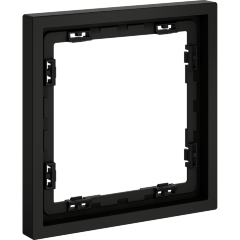 VLS100108 Рамка пластиковая для электрических изделий черного матового цвета VOLTUM серии S70 на 1 пост (черный матовый)