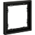 VLS100108 Рамка пластиковая для электрических изделий черного матового цвета VOLTUM серии S70 на 1 пост (черный матовый)