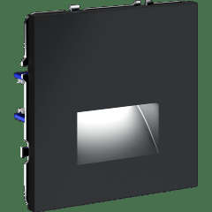 VLS070607 Подсветка светодиодная встраиваемая в подрозетник (без рамки) графитового цвета VOLTUM S70, 3000 Кельвинов, 1 Ватт, 120 Градусов (графит)