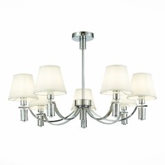 SLE111303-07 Светильник подвесной Хром/Белый E14 7*40W MONZA