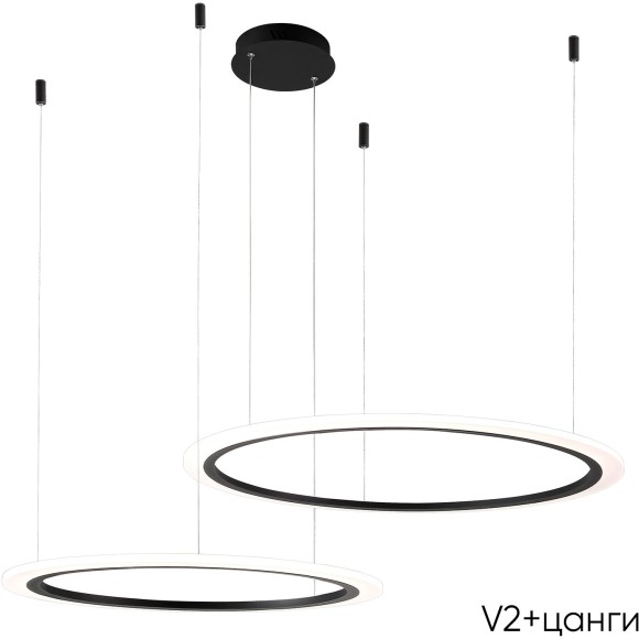 Люстра Crystal Lux MANZANA SP53W LED  BLACK