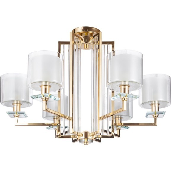 Люстра Crystal Lux NICOLAS SP-PL6 GOLD/WHITE