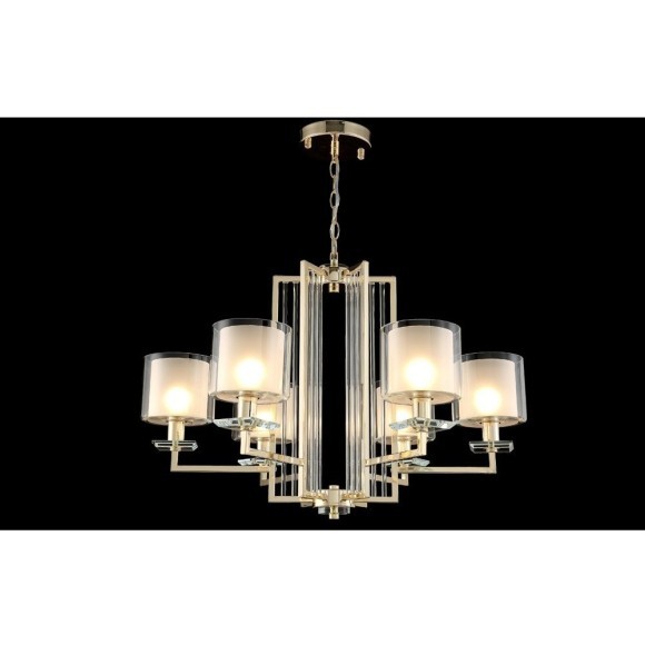 Люстра Crystal Lux NICOLAS SP-PL6 GOLD/WHITE
