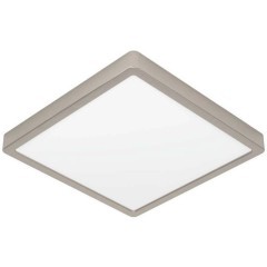 900595 Накладной светильник диммируемый FUEVA 5, 20,5W (LED), 3000K, L285, B285, H28, сталь, матовый никель / пластик, белый