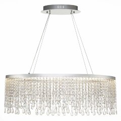 SL6201.103.37 Люстра подвесная ST-Luce Серебристый/Прозрачный LED 1*37W 3000K/4000K/6000K VEGA