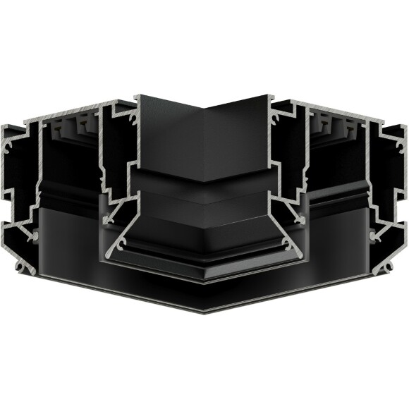 Соединитель угловой для шинопровода в гарпунных натяжной потолок Smart 220V Denkirs TR2026-BK