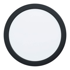 99159 Светодиодный встраиваемый светильник FUEVA 5, 17W (LED), ?216, ET26, 2100lm, 4000K, сталь, черный