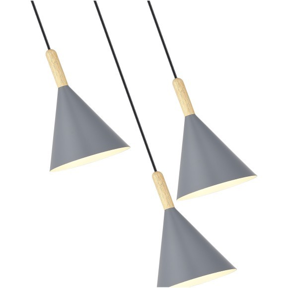 SLE1255-433-03 Светильник подвесной Черный/Серый E27 3*40W ARKET SLE1255-433-03 Светильник подвесной Черный/Серый E27 3*40W ARKET