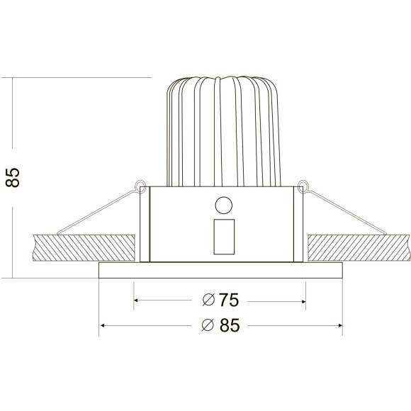Встраиваемый светильник Maytoni DL034-2-L12W Zoom IP65 светодиодный LED 12W