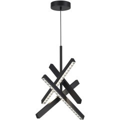 SL1018.413.04 Светильник подвесной ST-Luce черный/прозрачный LED 1*43W 4000K EUCLIDICS