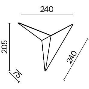 Бра Maytoni C808WL-L3B Trame светодиодная LED 3W Бра Maytoni C808WL-L3B Trame светодиодная LED 3W