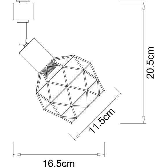 Однофазный двужильный трековый светильник Arte Lamp SOSPIRO A6141PL-1GO
