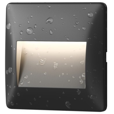 DK1210-BK Черный светодиодный влагозащищенный светильник-подсветка встраиваемый в стену Denkirs HELM IP65 LED 3000К 2.5Вт 190Лм