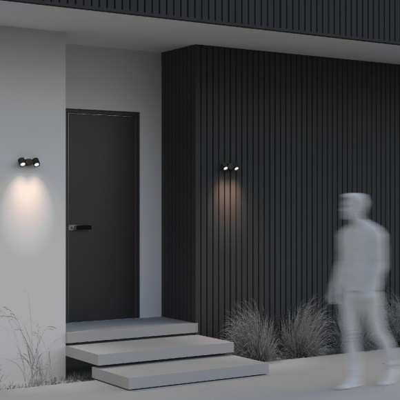 Уличный настенный спот влагозащищенный Outdoor O010WL-02B