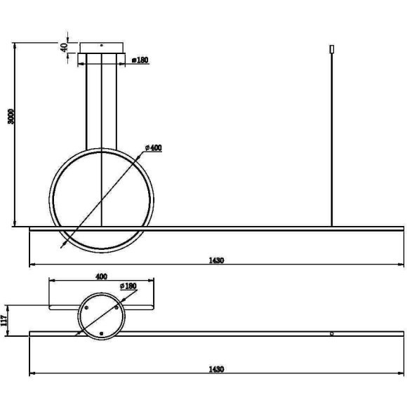 Подвесной светильник Maytoni MOD247PL-L49BK