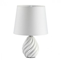 8143/1T MODERNI LN25 белый, керамика/текстиль Настольная лампа Е27 1*60W 220V KEILA