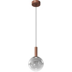 Denkirs BUBBLES DK6531-CO Светильник подвесной светодиодный, 4 Вт, 320Лм, CRI90, 3000К, IP20, 1500 x 200 мм, плафоны дымчатое стекло, основание металл медного цвета